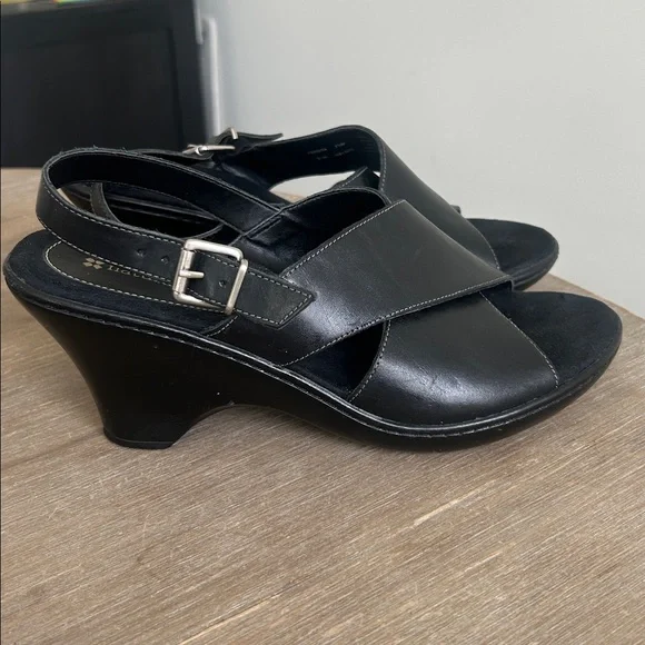 Naturalizer Leather Wedge Sandals Open Toe Slingback Women’s Size 7.5 - Picture 4 of 13